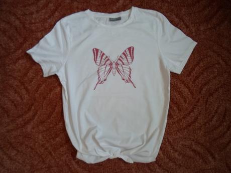 Bílé tričko triko krátký rukáv, 170