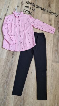 Košile + legíny vel.116, 116