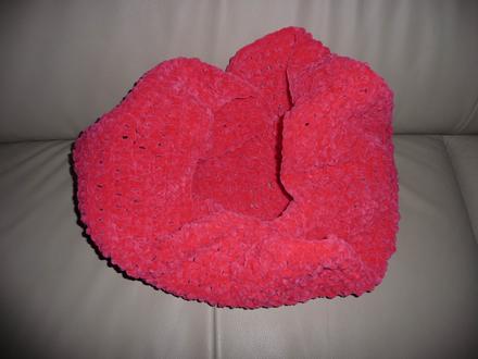 Růžový zimní nákrčník pro dámy i dívky, 