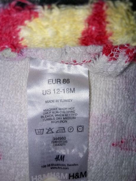 Froté župan, ham, vel 86, h&m,86