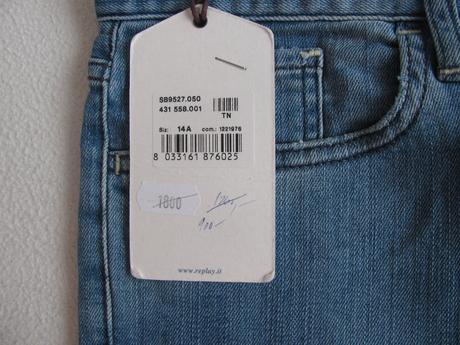 Džínové elastické kraťasy-replay, replay,164