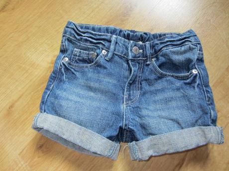 Džínové, riflové kraťásky, šortky, h&m,104