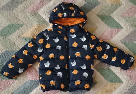 Krásná zimní zvířátková bunda - jako nová., fox & bunny,98