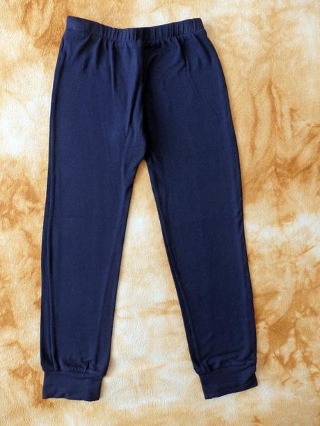 Tenké černé termolegíny, primark,128