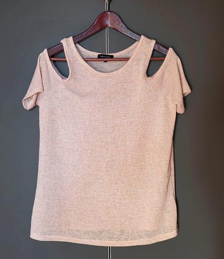 Pletené triko s průstřihy vel. 38-40 / m-l, new look,m