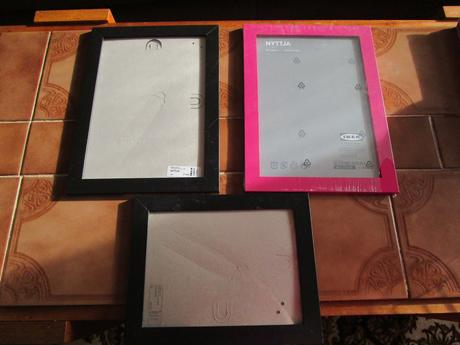 3x rámeček na fotky z ikey, cena celkem, 