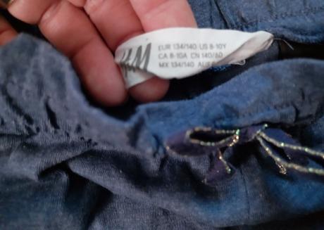 Kraťasy s jednorožcem, h&m,134