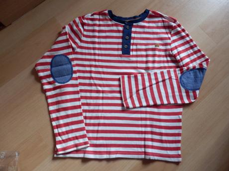 Triko, tričko - pruhované, h&m,146