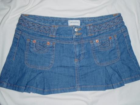 Bombastická riflová sukýnka - bokovka, 164