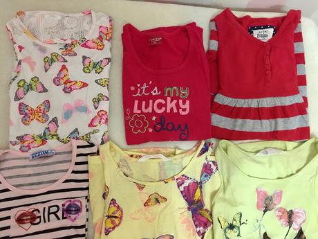 Bavlněné letní šaty 7x + krátký overal 7-8let, h&m,122