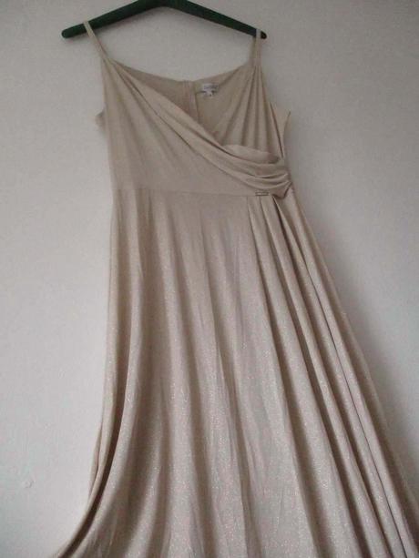 Dlouhé slavnostní šaty béžové numoco xxl 44, 44 / xxl