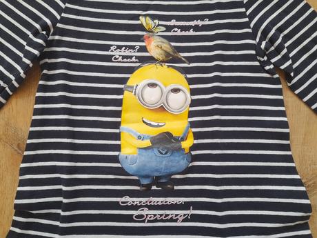 Šaty s týlovou sukní, mimoni, ham, vel 110/116, h&m,110