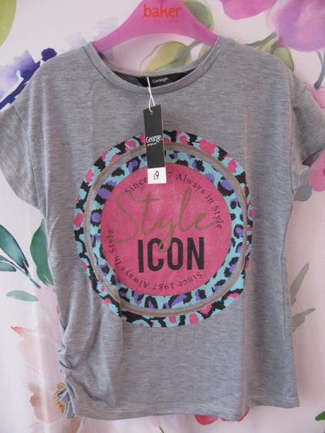 Šedé dívčí tričko s bočním pružným řasením, george,110