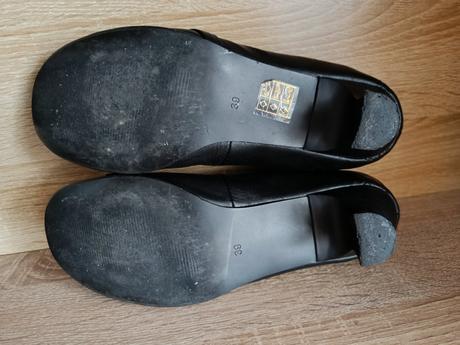 Černé lodičky, kačenka podpatek, vel. 39, 39