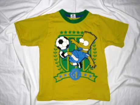 Bomba žluté tričko s bártem, primark,116