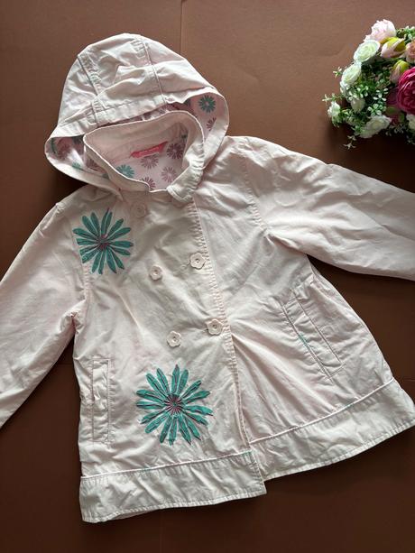 Růžový kabátek na jaro/podzim - v.4/5 let, john lewis,110