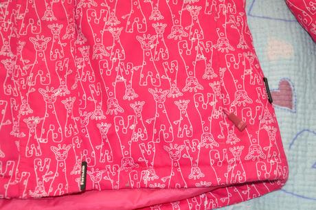 Lyžařská dívčí zimní bunda nepromokavá, envy,158