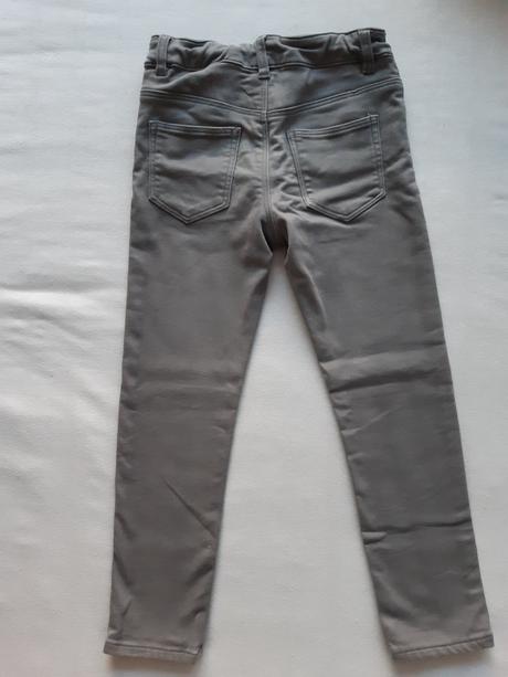 Světle šedé kalhoty, h&m,122