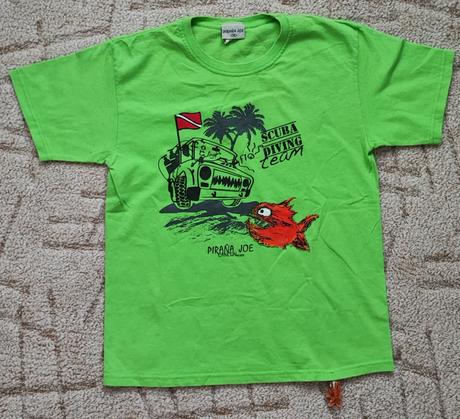 Tričko z mexika piraňa zelené, 176