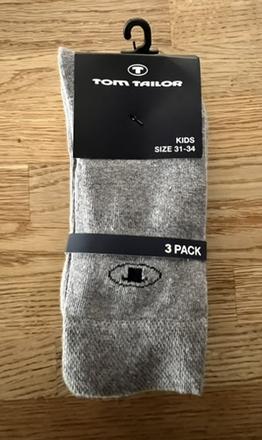 3pack ponožky tom tailor vel. 31/34, tom tailor,31