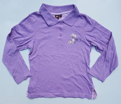 L21 dívčí polo triko s dlouhým rukávem vel.122-128, 122
