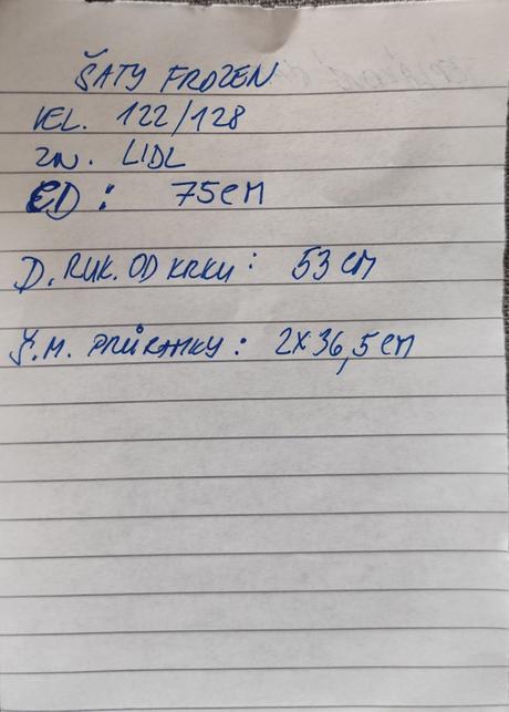 Šaty frozen lidl,vel.122/128, 128