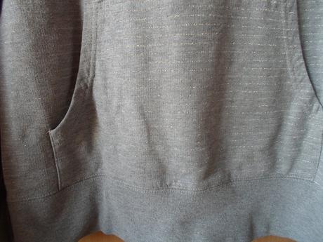 Šedá mikina mikinka s kapucí, m