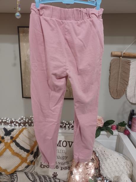 Starorůžové tepláky s puky, reserved,152
