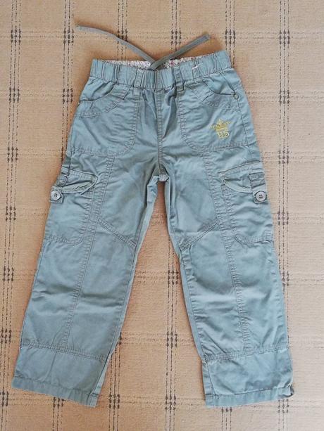 Plátěné kalhoty vel. 128, 128