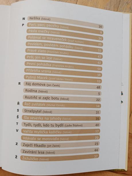 Kniha nauč mě říkadla, 