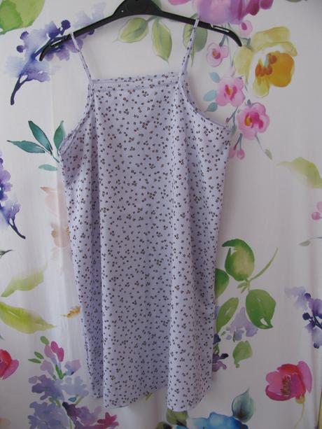 Lila dívčí letní šaty s drobnými kvítky h&m, h&m,152