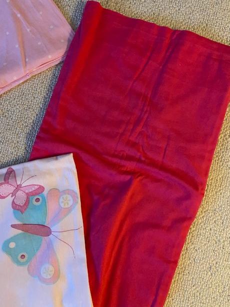 Dívčí povlečení s motýlky + prostěradlo, šířka (cm): 135,délka (cm): 200