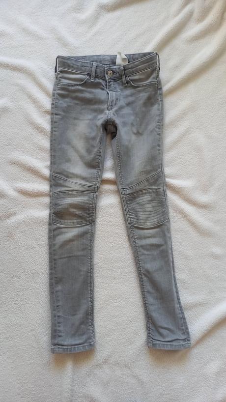 Skinny slim džíny, h&m,128