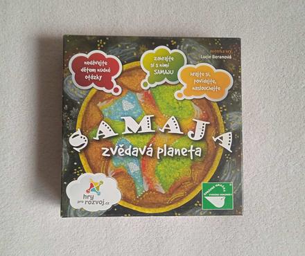 Stolní společenská hra samaja zvědavá planeta,