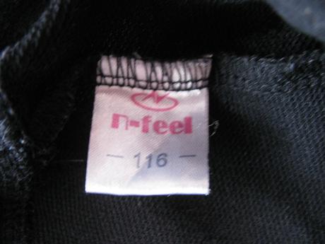 Legínové černé 7/8 tepláky, 116