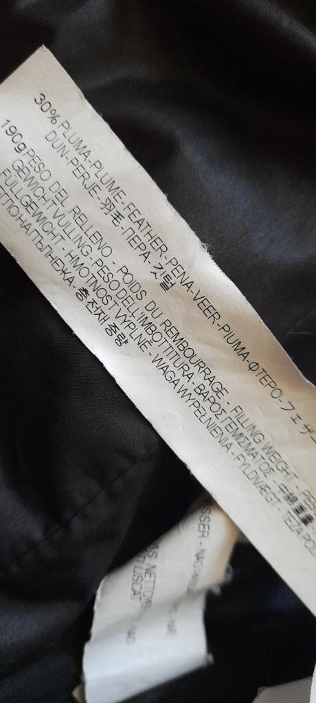 Zara luxusní péřová bunda s kožešinovým límcem, zara,s