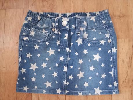 Modrá sukně s hvězdami, velikost 128, 128
