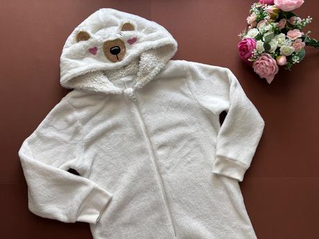 Ob/ overal chlupatý coral flece - v.7/8 let, primark,128