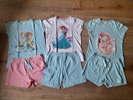 3 x letní pyžamo krátké, disney, peppers, 134/1401, disney,140