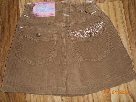 Manšestrová sukýnka (jaro /podzim), cherokee,122