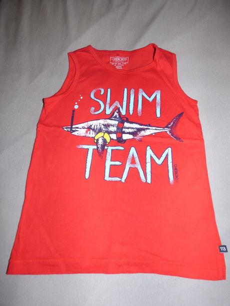 Bavlněné triko bez rukávů, tesco,128