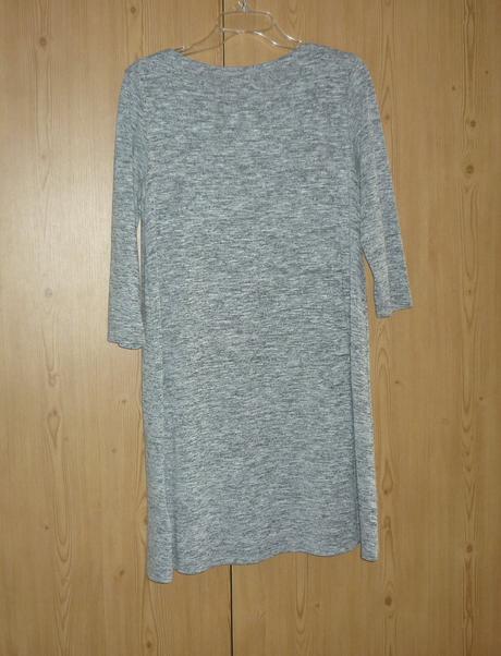 Melírované šedé úpletové šaty takko fashion, takko,s