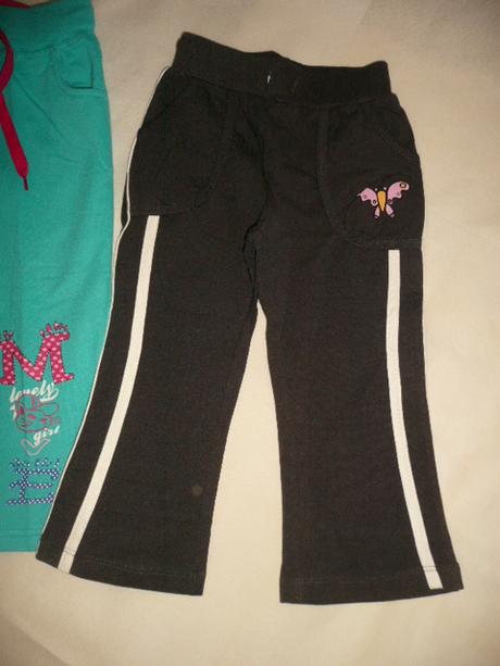 Tepláky holka vel 98/110 délka 51-54 cm, 104 / 110