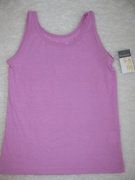 Pružné letní lila tričko, primark,116