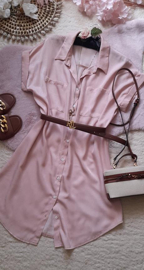 Blůzové letní šaty s kapsami, xl