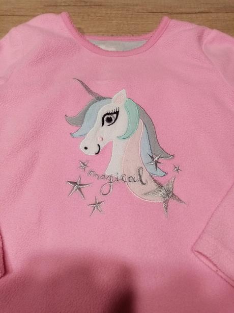 Fleecové pyžamo primark jednorožec vel. 110, primark,110