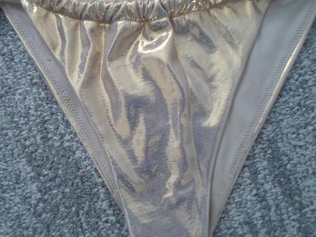 Zlaté plavkové kalhotky bikiny - xs, new yorker,xs