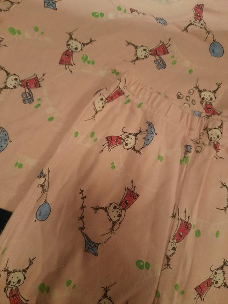 Pyžamo s holčičkami růžové dvoudílné, 80