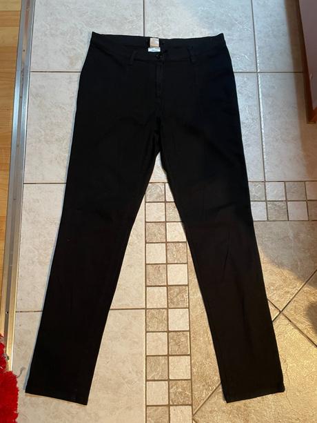 Kalhoty černé vel 42 i kancelářské vysoký pas, esmara,42