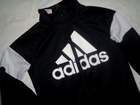 Černobílá sportovní bunda adidas, adidas,140